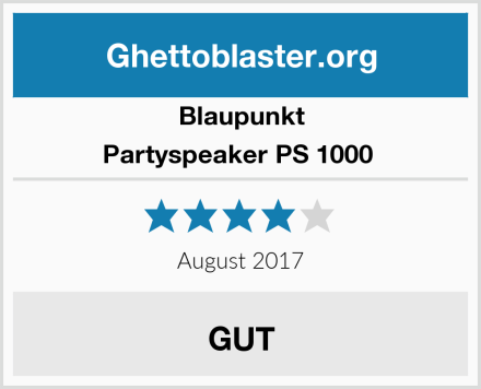 Blaupunkt Partyspeaker PS 1000  Test