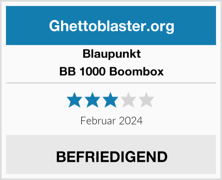 Blaupunkt BB 1000 Boombox Test
