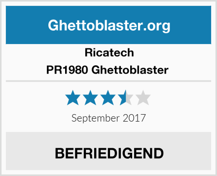Ricatech PR1980 Ghettoblaster  Test